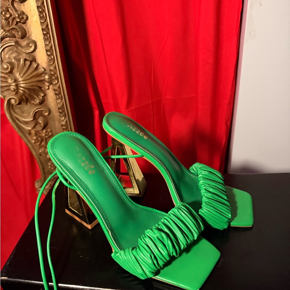 Sexy Stylish Green Women's Heels US 10